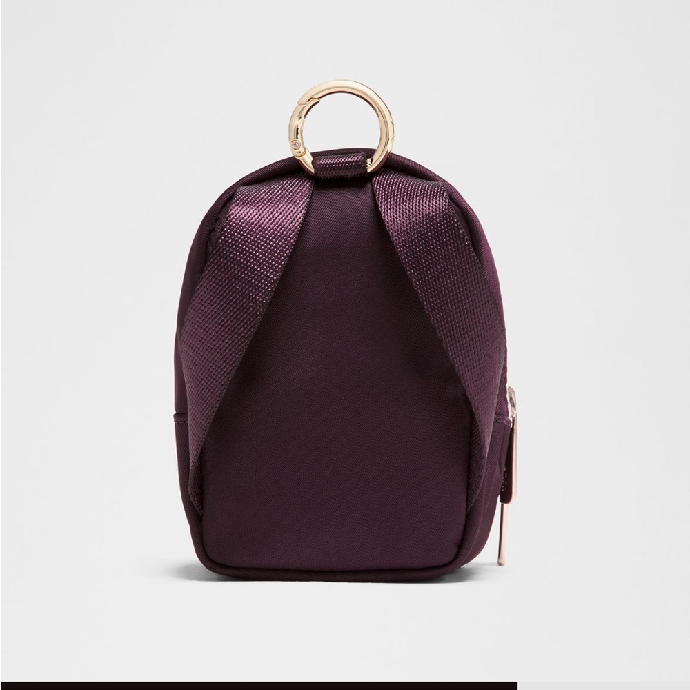 lululemon athletica Everywhere Nano Backpack  - Plum with Light Pink Trim NWT - Picture 3 of 13